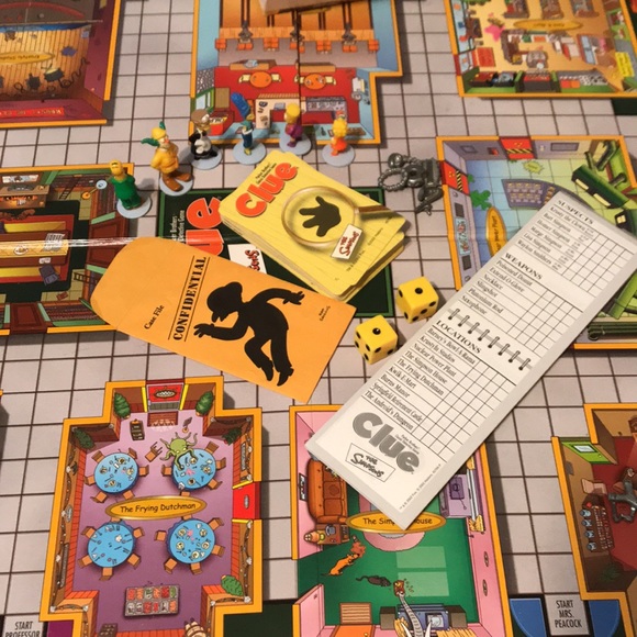 Simpsons Clue 2nd Addition Board Game - Picture 10 of 13